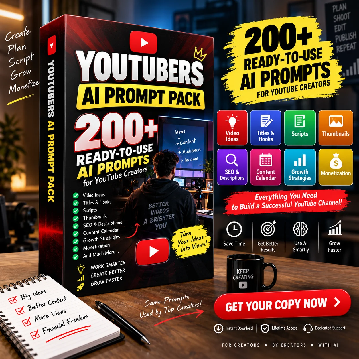YouTubers AI Prompt Pack